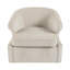 Fauteuil d'appoint pivotant 32 po Red Barrel Studio® Karlsson, ivoire