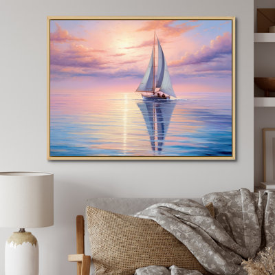 Voilier, reproduction d'art sur toile, voilier côtier, sérénade I