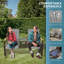 Banc oscillant d'extérieur pour 2 personnes Outsunny