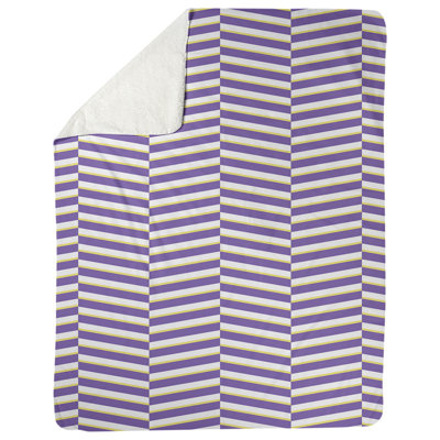 Couverture polaire rayures fracture