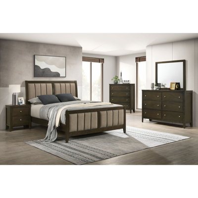 Clement Dark Cocoa 51-inch Queen Panel Bed