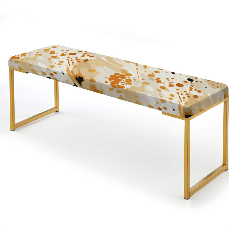 Banc abstrait tapissier doré, Taches de sphinx beiges