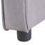 Canapé-lit réglable moderne, tissu en suède gris avec port USB pour un usage domestique