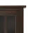 Warm Shaker 32"W Solid Wood Transitional Low Storage Cabinet with Tempered Glass Doors and Adjustable Shelves-638212113