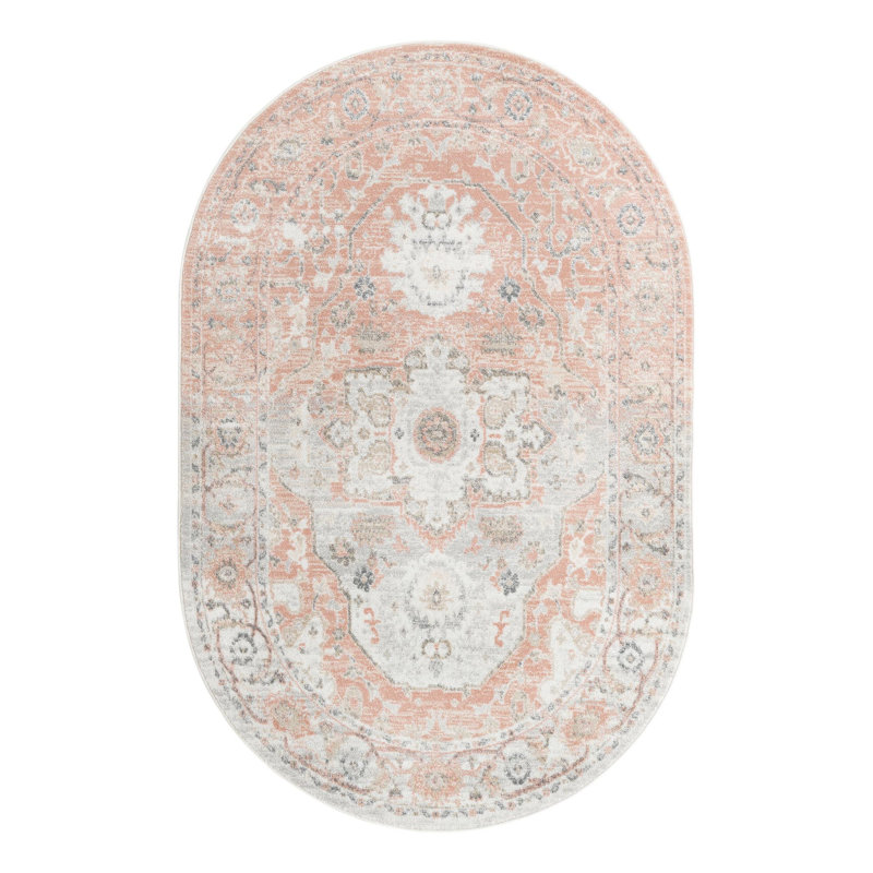Longwell Oriental Indoor Rug, Oval 5'3" x 8'