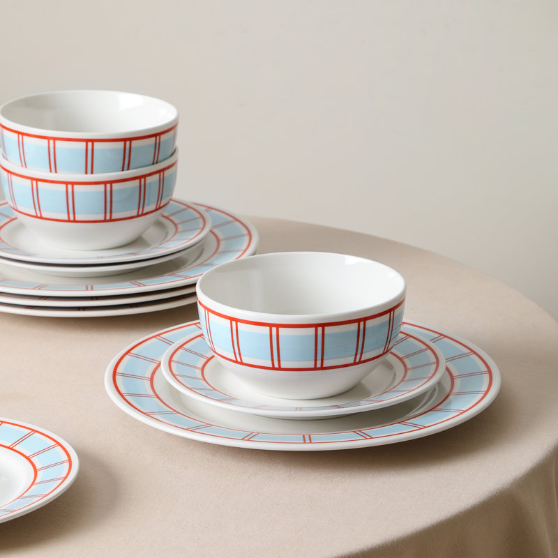 Yosemite 24-Piece Dinnerware Set Porcelain