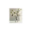 Motif floral blanc blanc dans un vase transparent 24 x 18 po