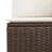Vidaxl Garden Sofa Set Brown, Cream White