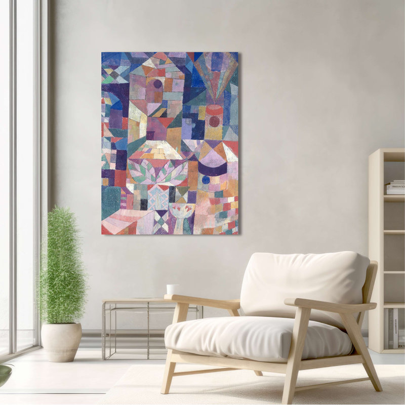 Wrapped Canvas Print: Paul Klee, Castle Garden, 60cm H x 40cm W