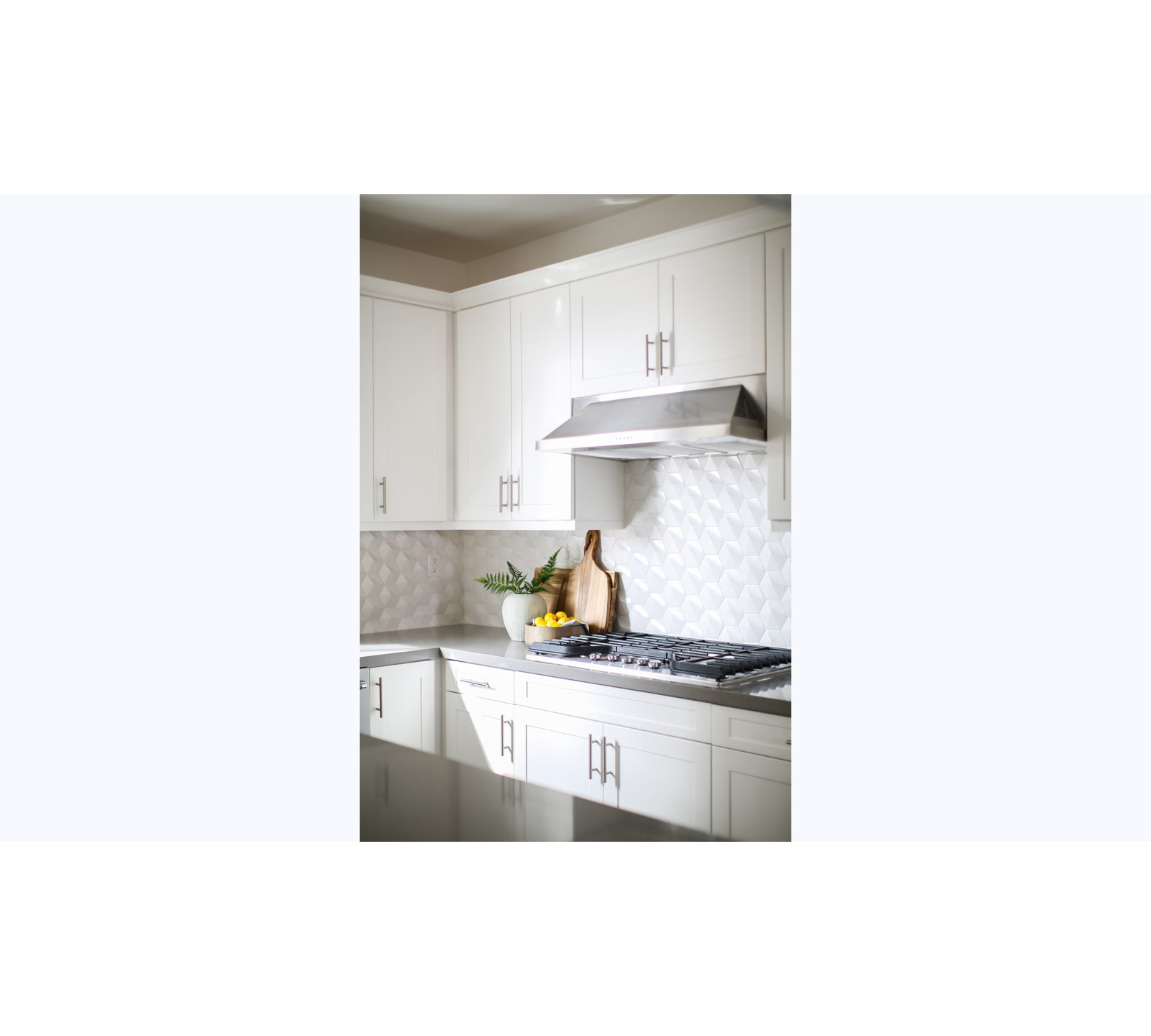 Hedron 4" x 5" Ceramic Tile, White