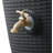 Wicker Texture 50 Gallon Rain Barrel for Water Storage-20647557
