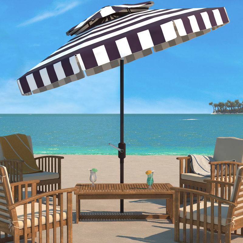Parasol de plage 8,5 pi Trainor, Bleu marine