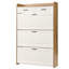 Rangement pour chaussures spacieux, panneau en bois aggloméré blanc, vestibule de style moderne