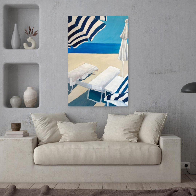 Art ensoleillé côtier ensoleillé plage ensoleillée, H 36 po x l 24 po