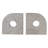2-Piece Travertine Bookends with Circle Cut-Outs