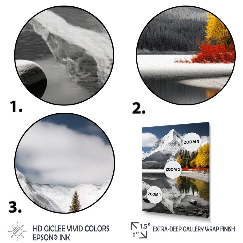 Azeez Canada, beau paysage noir II, Cadre photo noir, H 20 po x l 12 po x P 1 po