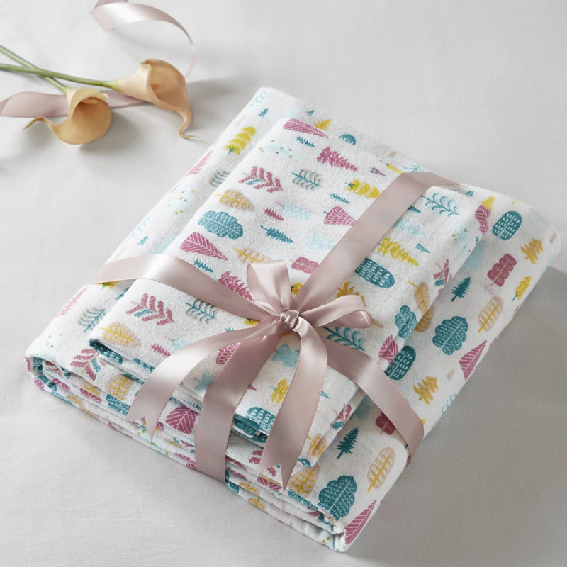 Drap en flanelle pour lit simple TG