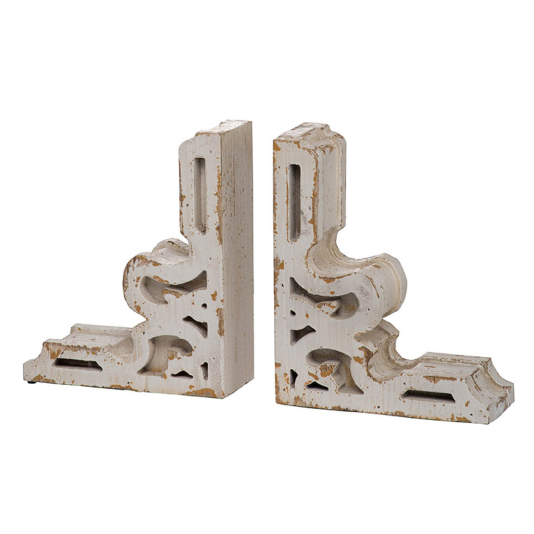 Farmhouse / Country Wood Bookends (Set of 2) Ophelia & Co.