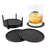 Spectrum Finley Coaster Container With 6 Black Coasters