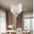 3-light Modern Distinctive Drum Chandelier With Crystal Accents