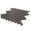 11"X 12.6" Herringbone Polished Glass Mosaic Tile-61266929