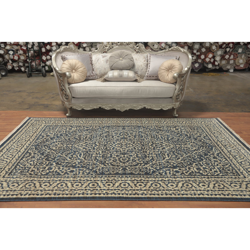 Tapis géométrique Oushak 6 x 9