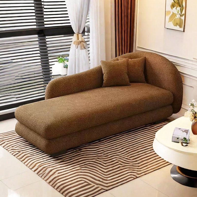 Méridiennes intérieures Comfy Simple Living, Retour à droite, Brun
