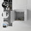 Meuble-lavabo flottant 22 po avec lavabo, porte à fermeture en douceur, lavabo en céramique, contreplaqué-133265722