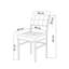 Ensemble de table et chaises de salle à manger extensible Modern (3 pièces), vert et noir | Table en carton 100% mélaminé, table: 27,6 po x 29,1 po x 27,6 po | Chaises: 15,7 po x 32,3 po x 15,7 po | Structure en métal durable et tissu de lin, parfait pour les maisons contemporaines-122494982
