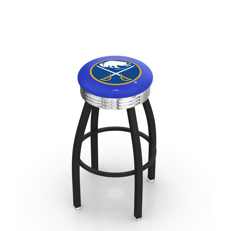 Tabouret tournant 30" avec coussin nhl, Tabouret de comptoir (siège d'une hauteur de 25 p, Sabres de Buffalo