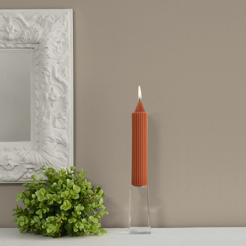 Bougie Grecian Collenette, rouille, H 7 po x l 1,25 po x P 1,25 po