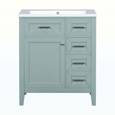 Ensemble de meuble-lavabo avec lavabo et tiroirs