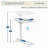 Sit-to-Stand Rolling Adjustable Laptop Cart