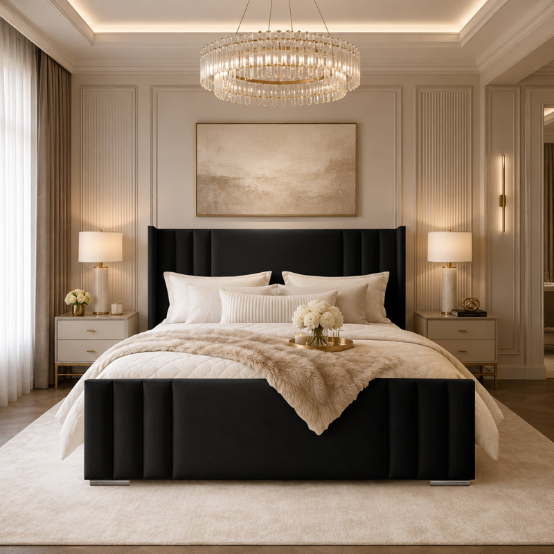 Bed, Double (4'6), Black
