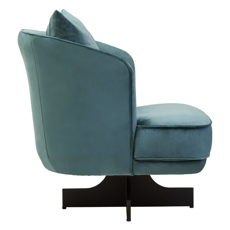 Hale Upholstered Swivel Armchair, Green