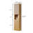 Narrow 59" Tall Bathroom Cabinet - Wall Mounted With Doors And Shelves In Oak For Laundry Property
