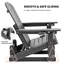 Fauteuil oscillant d'extérieur avec dossier réglable à 3 positions Hdpe (paquet de 1)-1979814882