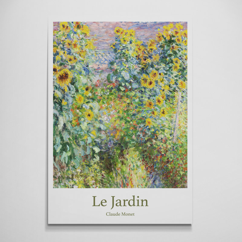 Le Jardin by Claude Monet - Wrapped Canvas Art Prints, 41 cm H x 31 cm W