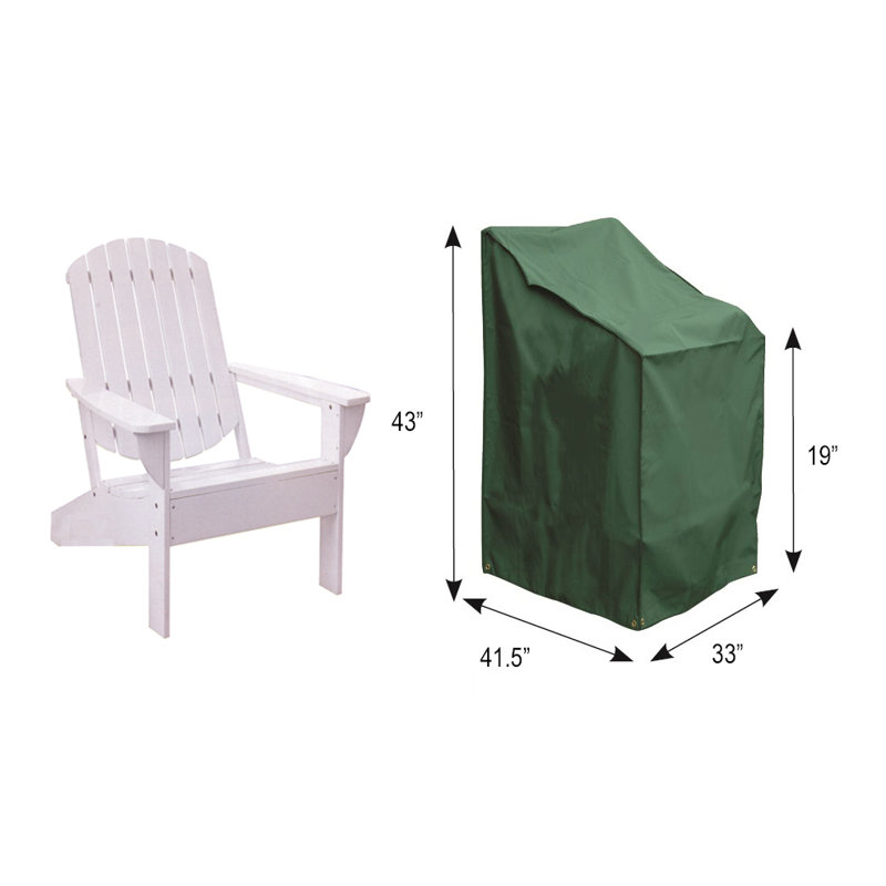 Housse de chaise de patio résistante à l’eau de première qualité adirondack