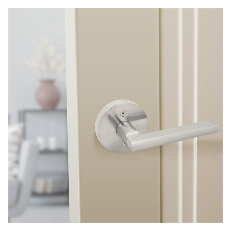 Satin Nickel Double Dummy Door Lever