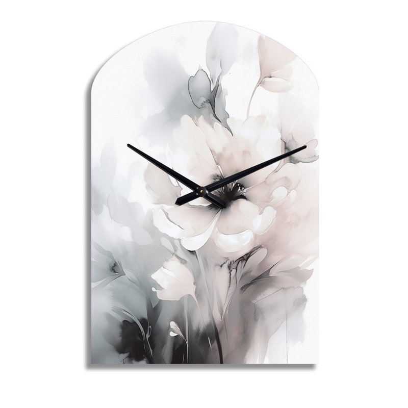 Horloge murale florale douce et douce I - fleur, Médium