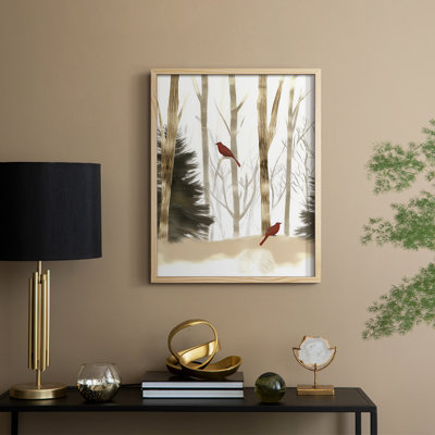 «Christmas Holiday Art CCL XXXVI», reproduction d'art encadrée - bois massif