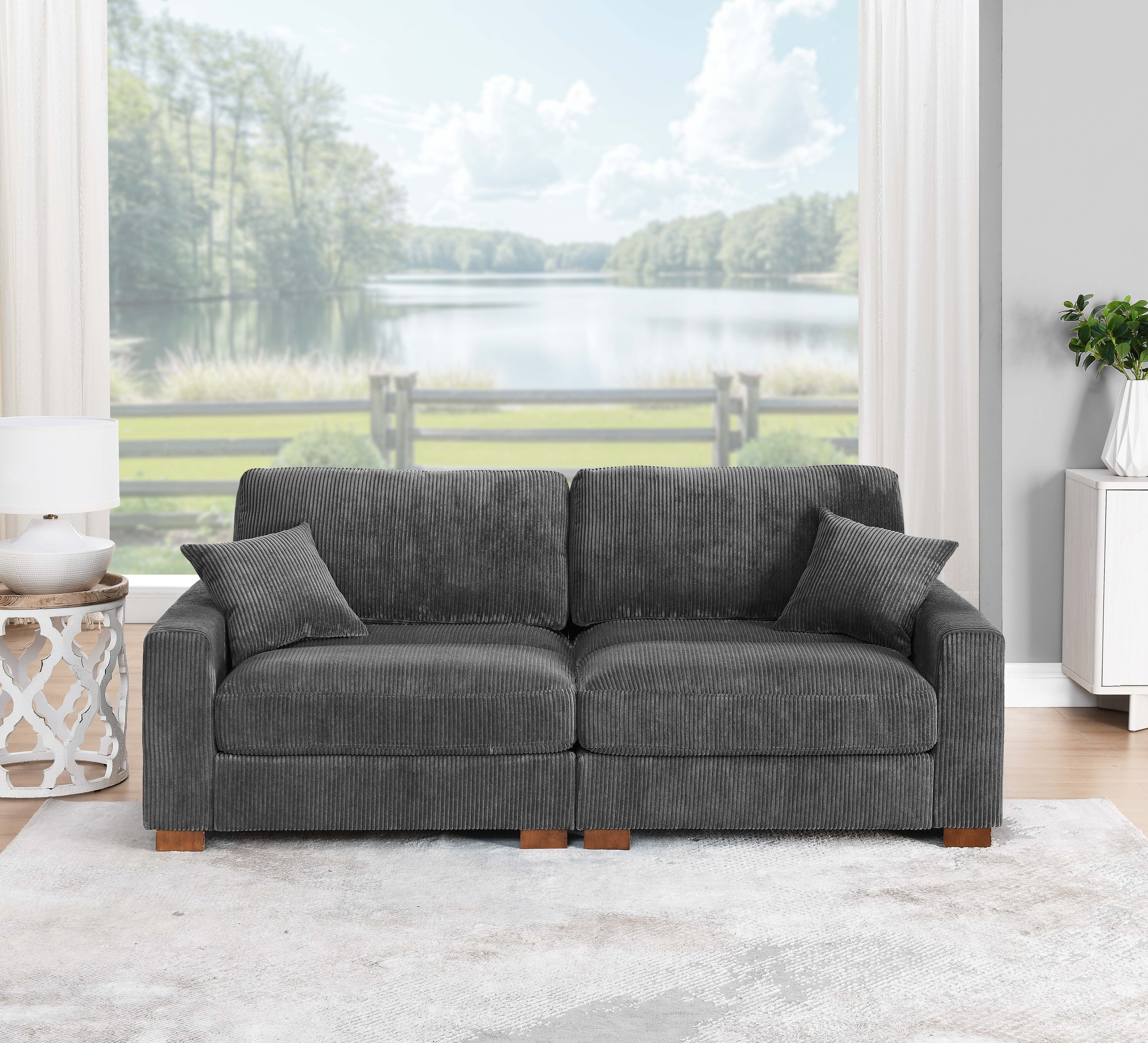 Ebern Designs 2-Pieces Modular Sofa & Reviews - Wayfair Canada