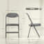 Fabric, Polyurethane, Polyester Padded Folding Chair Set-1184001485