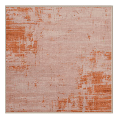 Machine Washable Abstract Beige Area Rug