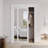 80 in. 1 Lite Mirrored White Sliding Closet Door with Hardware Kit-114815623-88422486