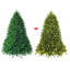 Sapin de Noël artificiel extra vert avec 650 lumières DEL-1844055026