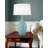 Filare 31 in. Spun Sky Blue Ceramic Table Lamp