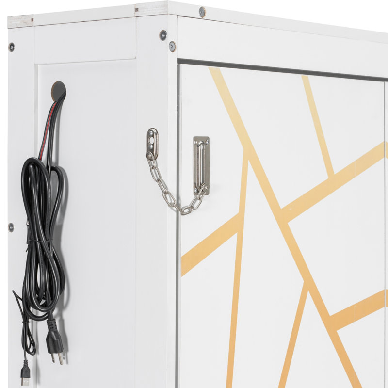 Lit escamotable, conception à pliage latéral peu encombrant, bois, éclairage DEL et port USB, moderne et contemporain, pièce multifonctionnelle