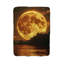 Élégance lunaire - couverture en sherpa de qualité supérieure 1 pièce - reproduction d'art luxueuse-97621055